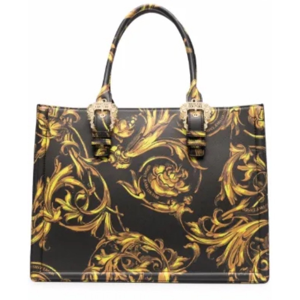 Versace jeans Baroque print tote bag